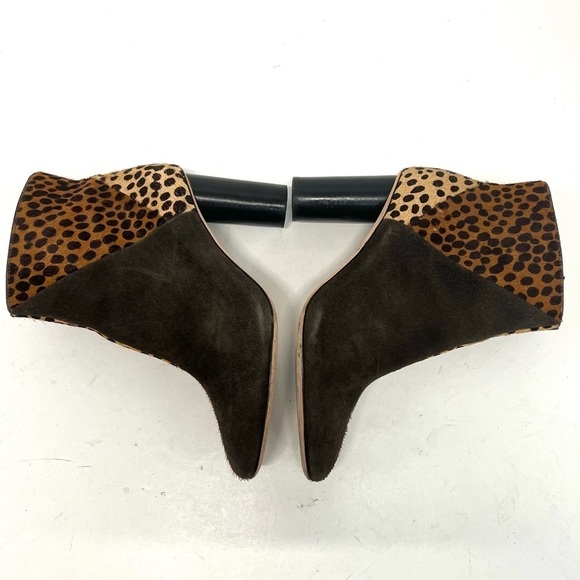 Ulla Johnson Carin Patchwork Ponyhair Suede Leather Ankle Booties Women’s 39 - Picture 11 of 16